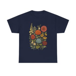 Vintage Botanical Garden Floral T-Shirt, Nature Lover Gift, Boho Shirt