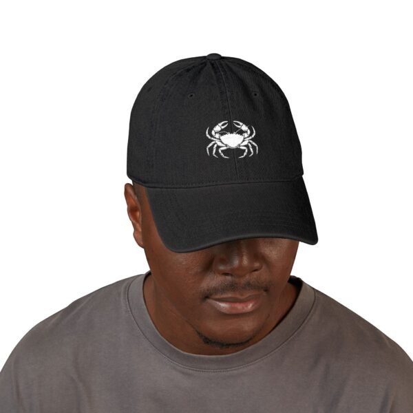 Embroidered Crab Denim Hat | Summer Accessory - Gift for Him/Her - Image 3