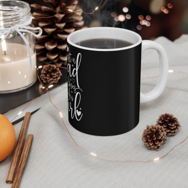 Just a Dad Who Loves His Girl Mug - Perfect Father's Day Gift - Image 4