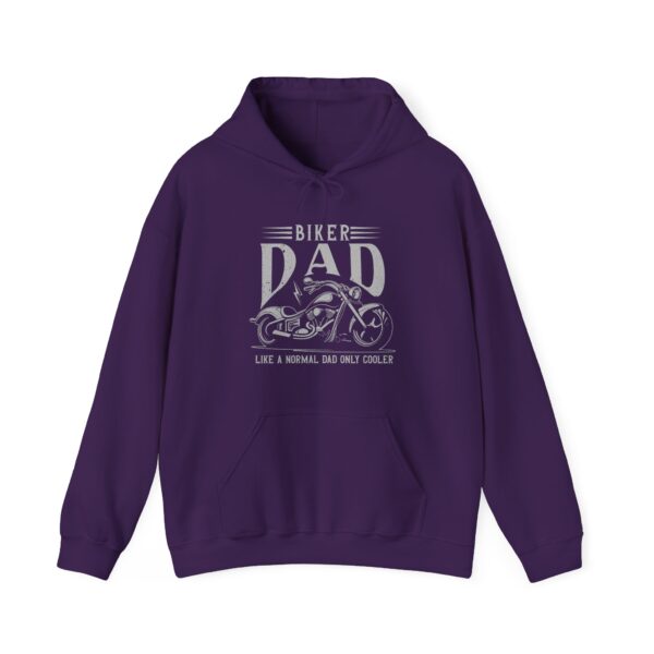 Biker Dad Hoodie - Like a Normal Dad Only Cooler | Motorcycle Enthusiast Gift - Image 3