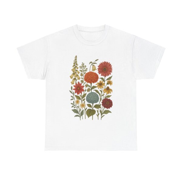 Vintage Botanical Garden Floral T-Shirt, Nature Lover Gift, Boho Shirt - Image 2