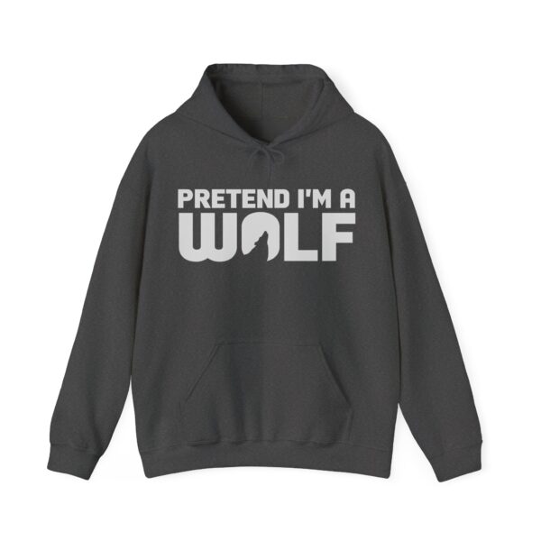 Pretend I'm a Wolf Hoodie, Funny Wolf Howling Moon - Image 4