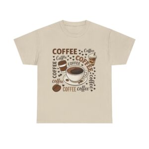 Coffee Lover Graphic T-Shirt, Unisex Tee for Caffeine Addicts, Cute Coffee Cup