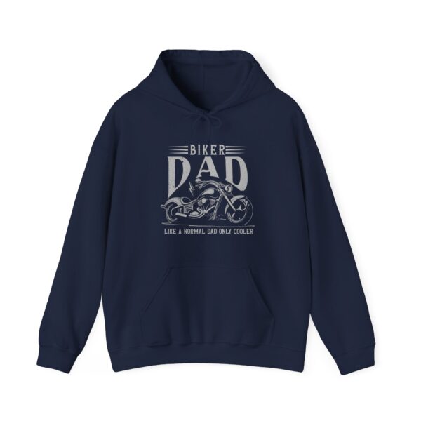 Biker Dad Hoodie - Like a Normal Dad Only Cooler | Motorcycle Enthusiast Gift - Image 2