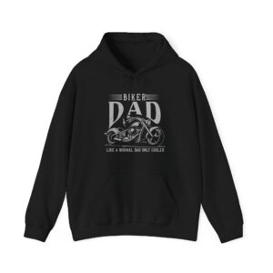Biker Dad Hoodie - Like a Normal Dad Only Cooler | Motorcycle Enthusiast Gift