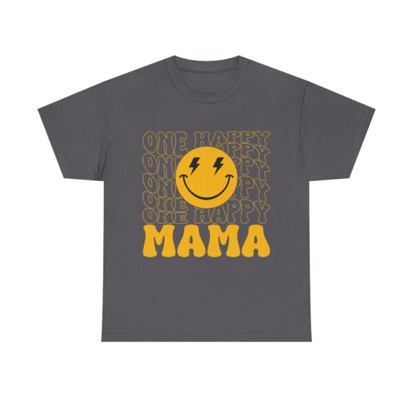 One Happy Mama" Retro Smiley Face T-Shirt - Perfect Mother's Day Gift - Image 4