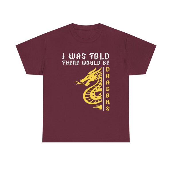 I Was Told There Would Be Dragons Unisex Tee, Fantasy Shirt, Dragon Lover Gift, Cool Graphic Tee