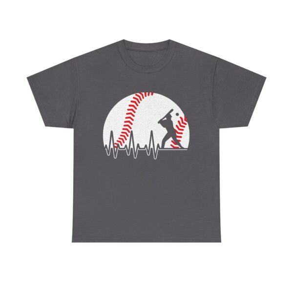 Baseball Heartbeat Tee | Gift for Baseball Lovers Unisex T-shirt | Sporty Gift for Men & Women - Image 5