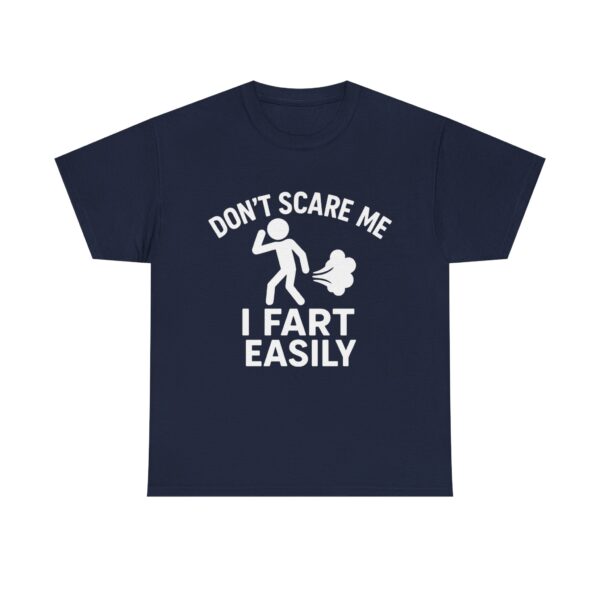 Funny Stickman Fart Shirt – "Don't Scare Me I Fart Easily" Unisex Tee - Image 8
