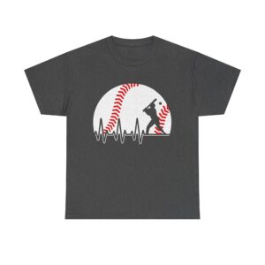 Baseball Heartbeat Tee | Gift for Baseball Lovers Unisex T-shirt | Sporty Gift for Men & Women