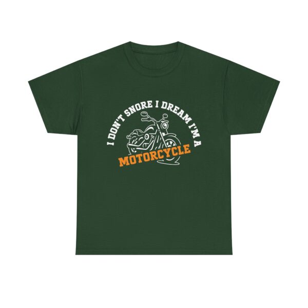 Funny Biker T-Shirt for Men Who Snore – I Don’t Snore I Dream I’m a Motorcycle Graphic Tee - Image 4