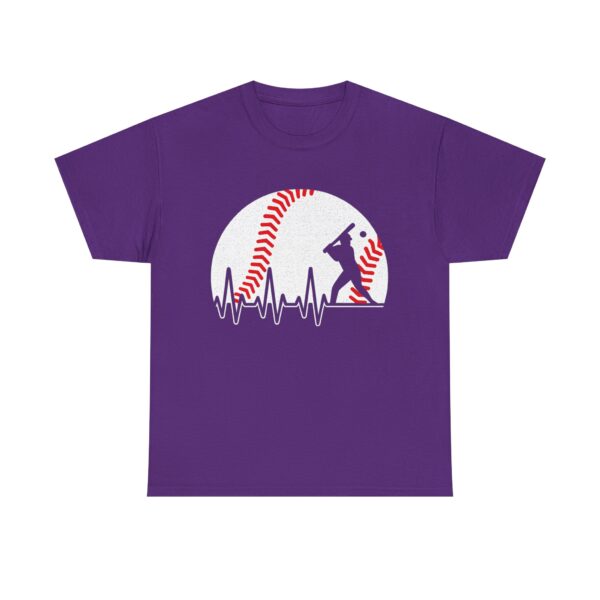 Baseball Heartbeat Tee | Gift for Baseball Lovers Unisex T-shirt | Sporty Gift for Men & Women - Image 7