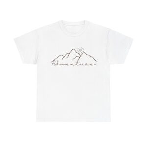 Minimalist Mountain Adventure Unisex T-Shirt – Nature Lover Hiking Tee for Outdoor Explorers