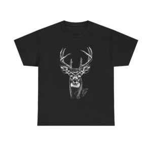 Whitetail Deer Buck Head Unisex T-Shirt - Nature & Wildlife Enthusiast Apparel