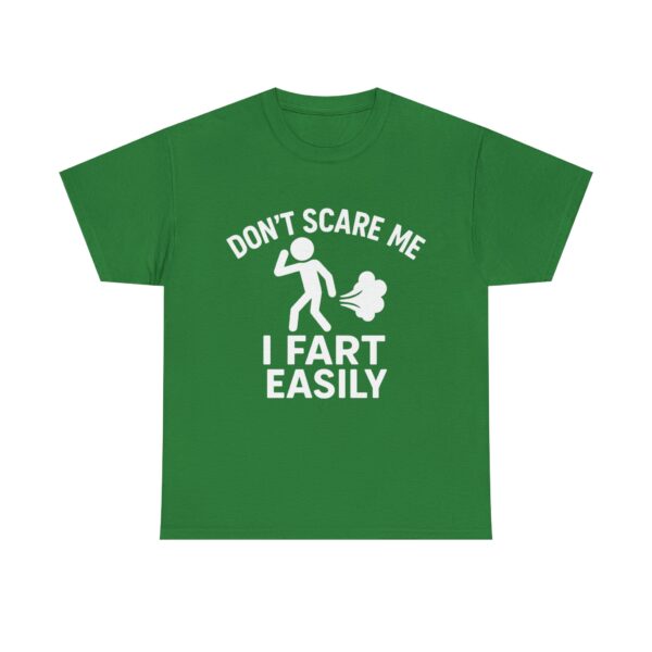 Funny Stickman Fart Shirt – "Don't Scare Me I Fart Easily" Unisex Tee - Image 4