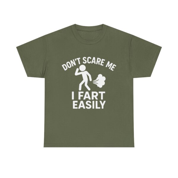 Funny Stickman Fart Shirt – "Don't Scare Me I Fart Easily" Unisex Tee - Image 3