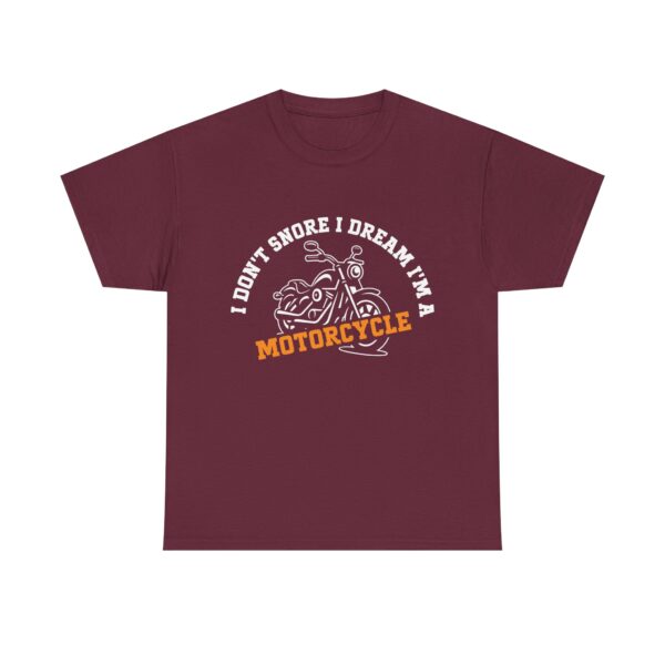Funny Biker T-Shirt for Men Who Snore – I Don’t Snore I Dream I’m a Motorcycle Graphic Tee - Image 2