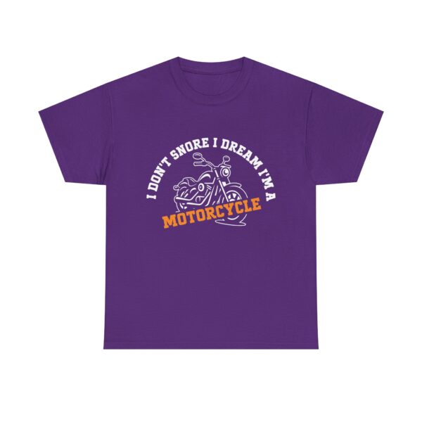 Funny Biker T-Shirt for Men Who Snore – I Don’t Snore I Dream I’m a Motorcycle Graphic Tee - Image 7