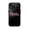 Pink "Mama" text with hearts design for phone case – cute and stylish gift for moms