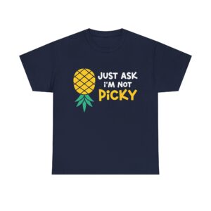 Cartoon pineapple with the funny quote 