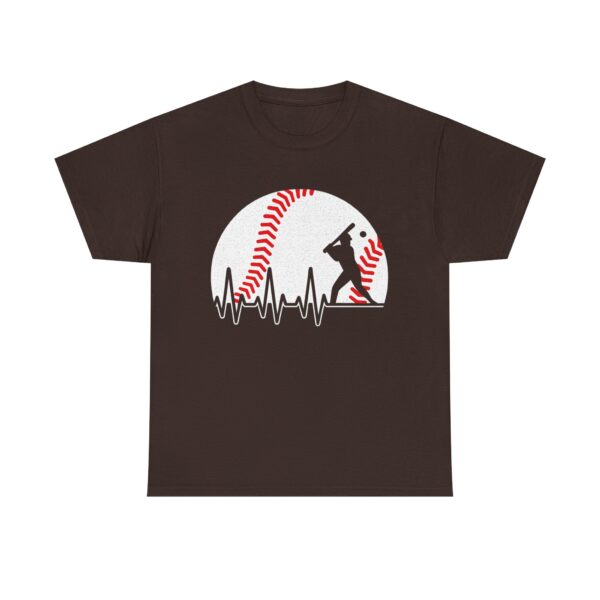 Baseball Heartbeat Tee | Gift for Baseball Lovers Unisex T-shirt | Sporty Gift for Men & Women - Image 4
