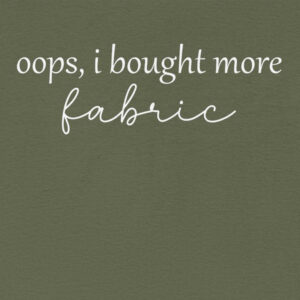 Alternative view of "Oops I Bought More Fabric" Funny Sewing Unisex T-Shirt – Cute Fabric Lover Tee for Quilters
