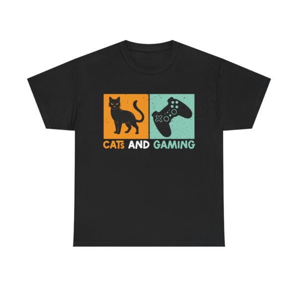 Funny Cats And Gaming t-shirt for gamers and cat lovers