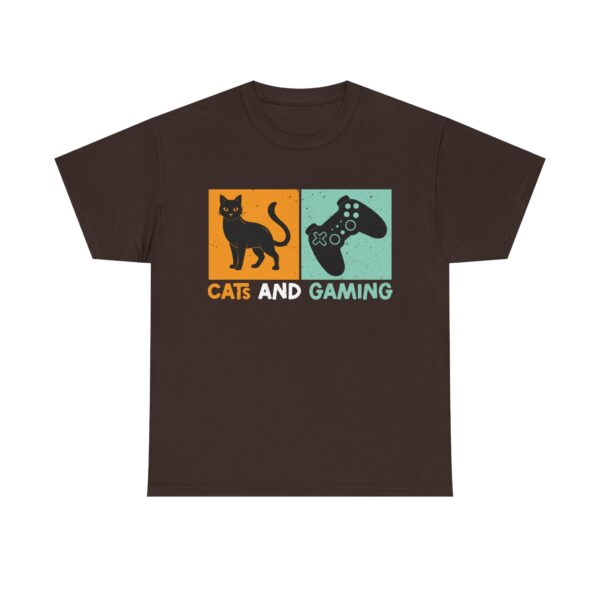 Cats and Gaming T-Shirt: Perfect Gift for Cat Lovers & Gamers, Unisex Tee - Image 4