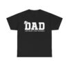 Funny dad t-shirt with bold text “DAD – Like Mom… Only Funner!” Graphic