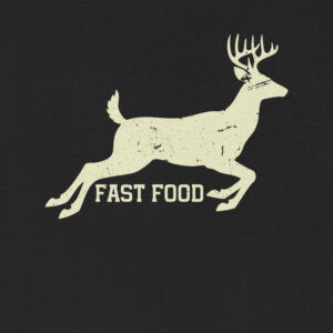 Alternative view of Funny Hunting T-Shirt – Fast Food Deer Hunting Design