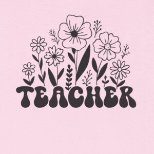 Alternative view of Groovy Teacher Flower Shirt – Unisex T-Shirt