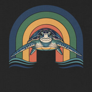 Alternative view of Turtle Tee Rainbow Graphic T-Shirt
